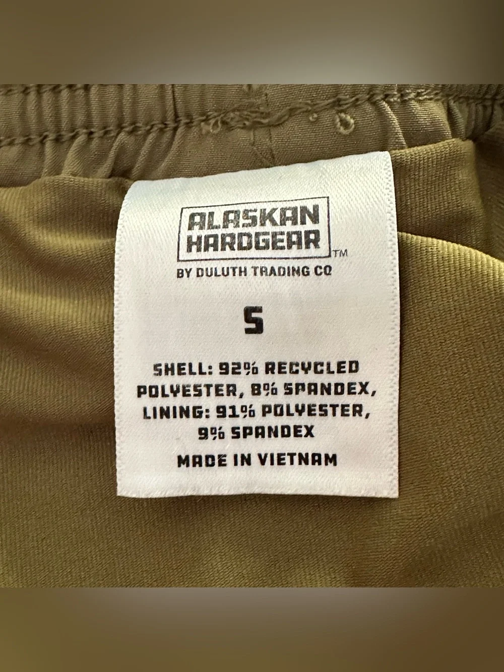 Alaskan Hardgear by Duluth Trading Co Swim Shorts Sz S Military Green